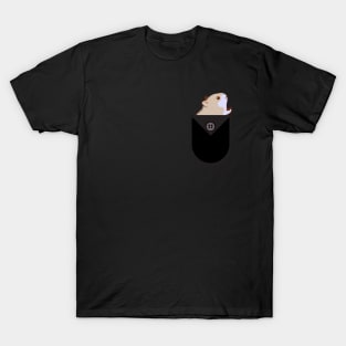 Pocket  hamster t shirt.Hamster t shirt.Pet in pocket t shirt T-Shirt